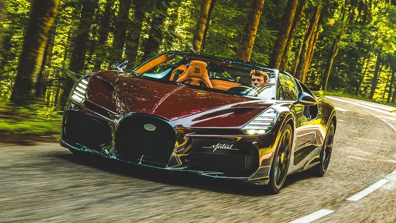 Bugatti Mistral pruebas antes de entrega